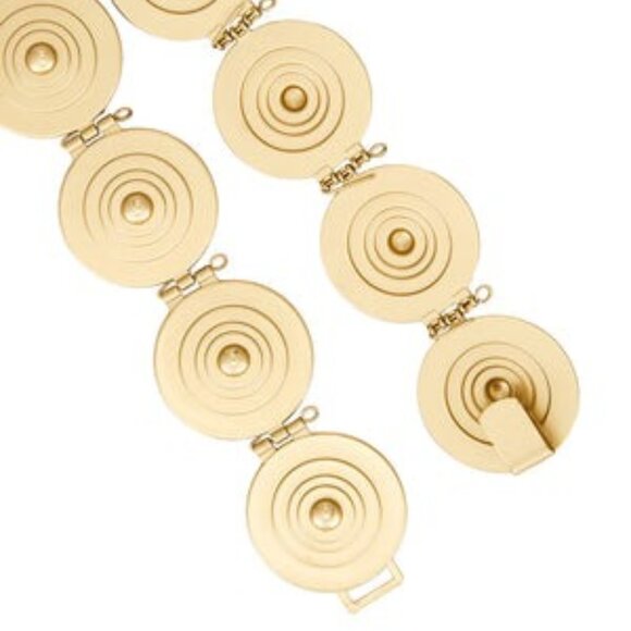YELLOW THE LABEL Marbella Belt in Matte Gold chain western metal Yllw The Label